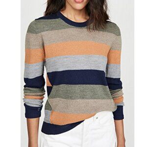 ATM Merino Wool Striped Multicolor Sweater S